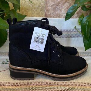 Black Faux Suede Boots